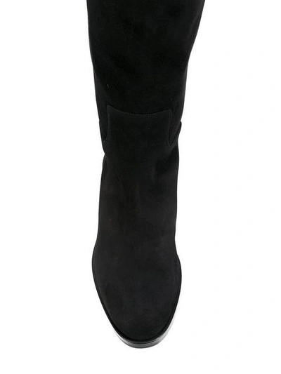 Shop Dolce & Gabbana Dg Riding Boots In Black