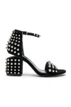ALEXANDER WANG Studded Suede Abby Sandals,3027S0062L
