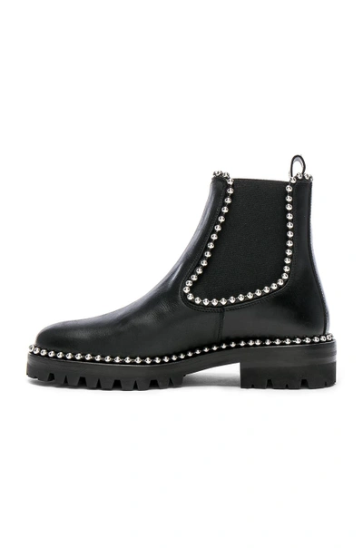 Shop Alexander Wang Spencer Leather Boots In Black