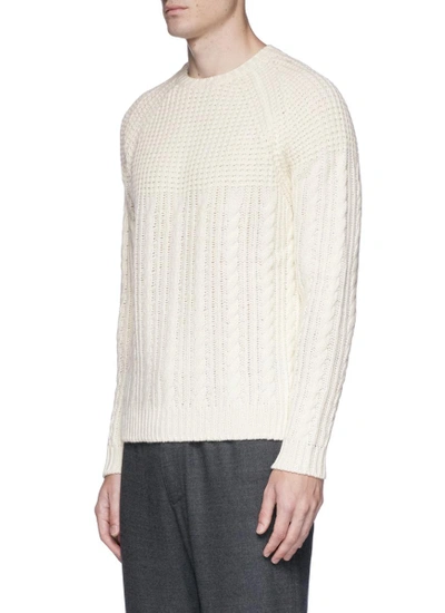 Shop Barena Venezia 'rovere Bruma' Cable Knit Sweater