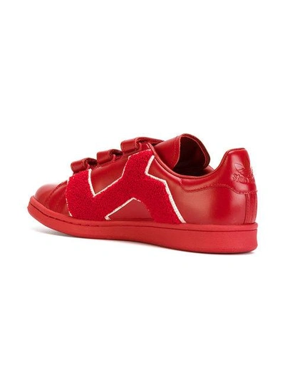 Shop Adidas Originals Adidas By Raf Simons Comfort Badge Sneakers - Red