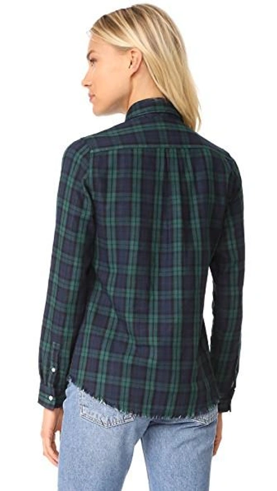 Shop Dl1961 1961 Mercer & Spring Regular Fit Shirt In Green Double Faced Plaid