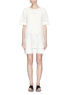 THEORY 'Idetteah' eyelet embroidered crepe shift dress