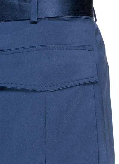 Shop Theory 'vasilica' Belted Silk Satin Shorts