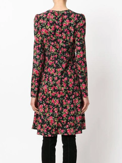 rose print dress