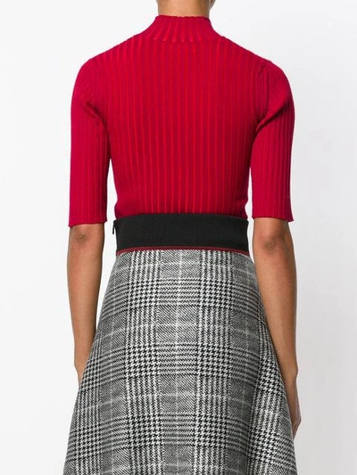 Shop Fendi Midi Embroidered Skirt