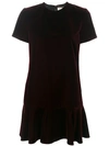 SAINT LAURENT SAINT LAURENT SHORT SLEEVE SHIFT DRESS - RED,484797Y525R12241311