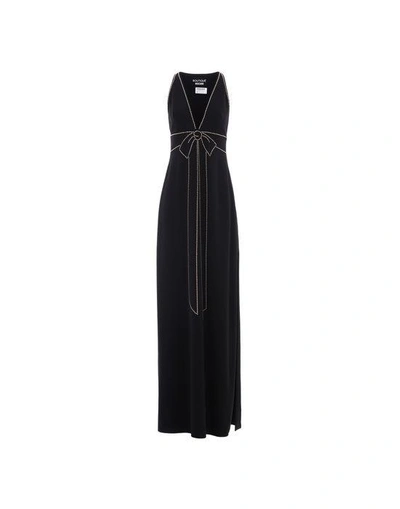 Shop Boutique Moschino Long Dresses In Black