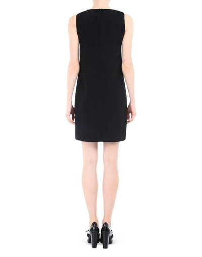 Shop Boutique Moschino Short Dresses In Black