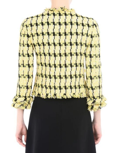 Shop Boutique Moschino Blazers In Yellow
