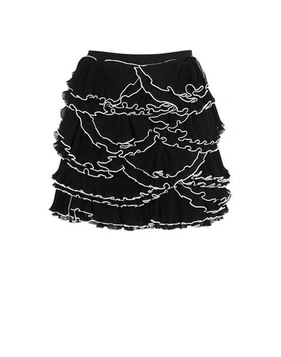 Shop Boutique Moschino Mini Skirts In Black