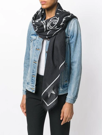 Shop Givenchy Rottweiler Print Scarf In 2