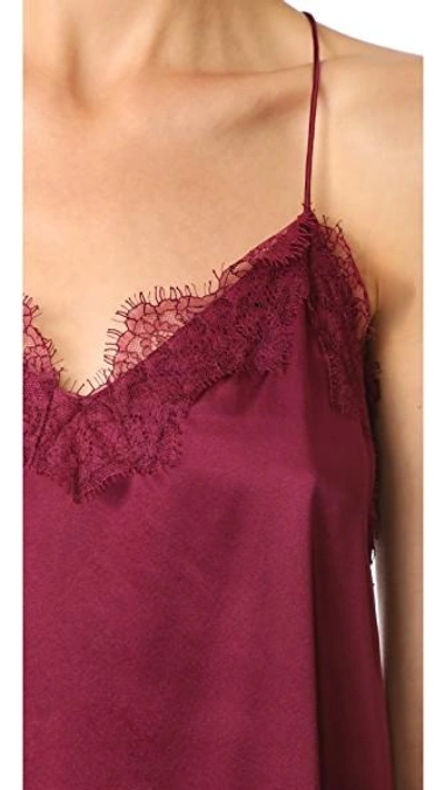 Shop Cami Nyc The Racer Top In Burgundy