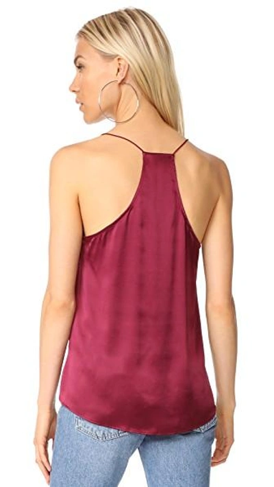 Shop Cami Nyc The Racer Top In Burgundy