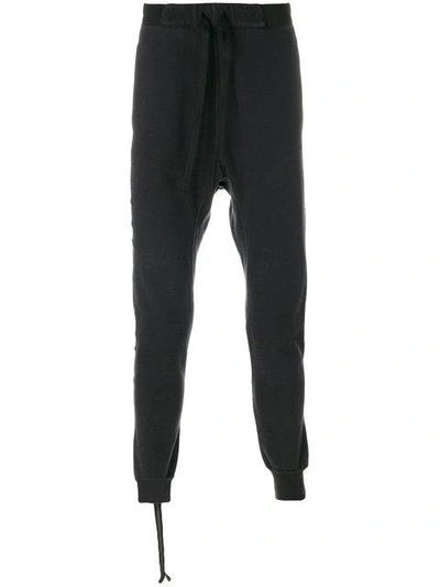 Ben Taverniti Unravel Project Unravel Black Basic Drop Crotch Sweatpants In Black