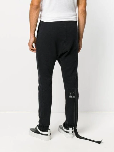 Ben Taverniti Unravel Project Unravel Black Basic Drop Crotch Sweatpants In Black