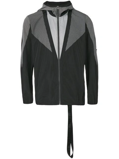 Shop Blackbarrett Panelled Windbreaker Sport Jacket In Black
