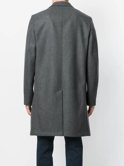 Shop Kenzo Oversized Coat - Grey