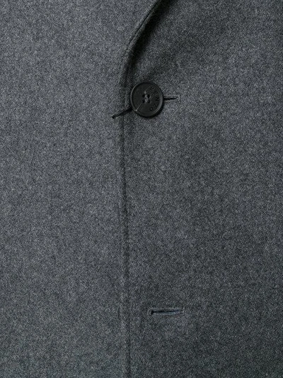 Shop Kenzo Oversized Coat - Grey
