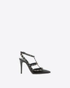 Valentino Studded Leather Decollete Pumps In Black
