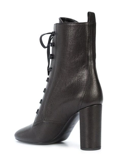 Shop Saint Laurent Loulou 95 Lace-up Boots