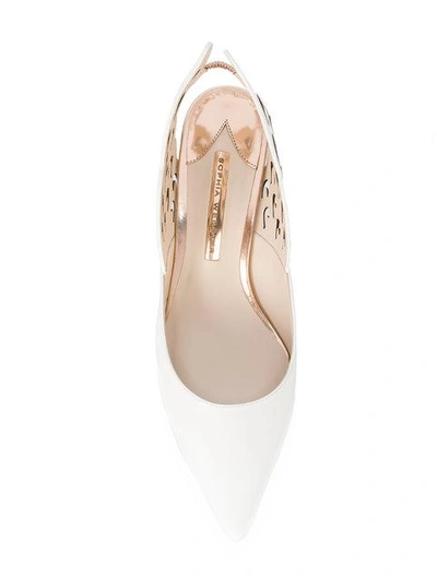 Shop Sophia Webster Angel Wing Pumps In White