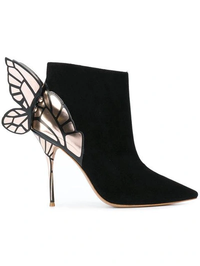 Shop Sophia Webster Chiara Butterfly Pumps In Black