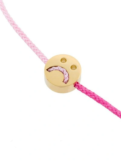 Shop Ruifier Smiley Friendship Bracelet In Pink