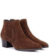 TOD'S SUEDE ANKLE BOOTS,P00277678-6