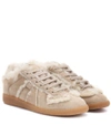 MAISON MARGIELA Shearling-lined suede sneakers