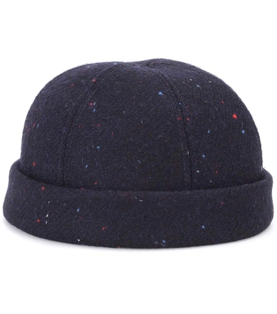 Maison Michel Calvin Wool And Cotton Hat In Eavy