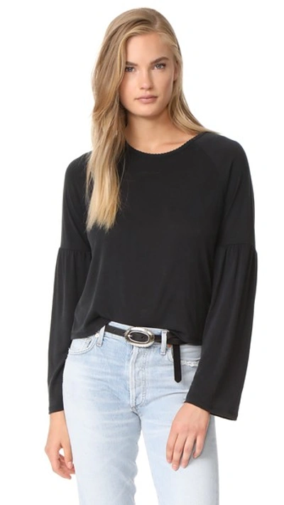 Knot Sisters Gracie Top In Faded Black