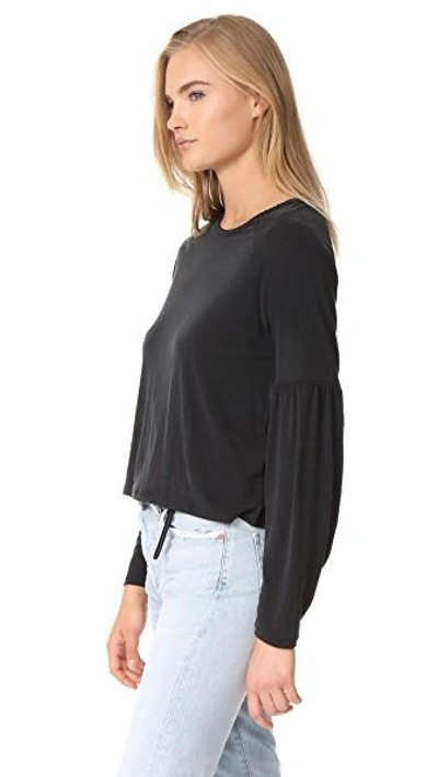 Shop Knot Sisters Gracie Top In Faded Black