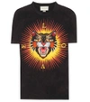 GUCCI EMBROIDERED COTTON T-SHIRT,P00273079-5