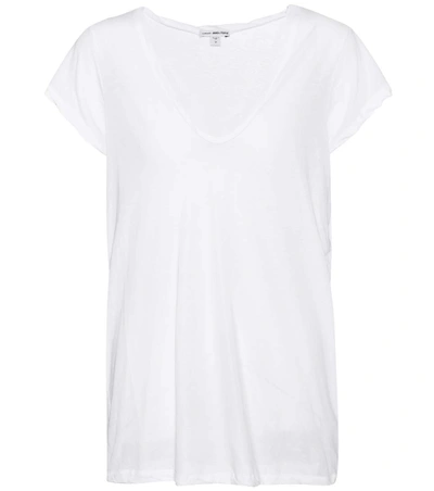 Shop James Perse High Gauge Cotton T-shirt In White