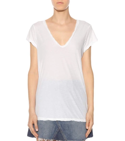 Shop James Perse High Gauge Cotton T-shirt In White