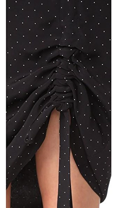 Shop Alexis Ivy Skirt In Black Micro Dot