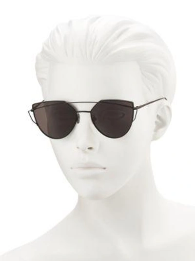 Shop Gentle Monster Lovepunch 55mm Cat Eye Sunglasses In Black