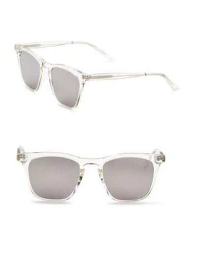 Shop Smoke X Mirrors Rocket, 50mm, Rectangle Sunglasses In Crystal