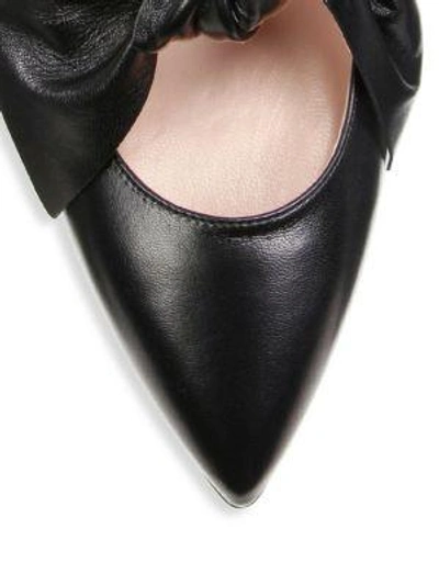 Shop Sjp By Sarah Jessica Parker Farah Leather Ballet Flats In Black