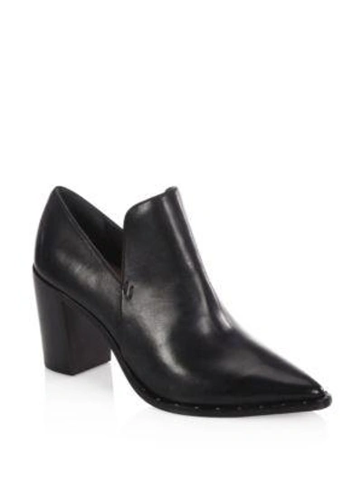 Shop Schutz Fomo Leather Slip-on Booties In Black