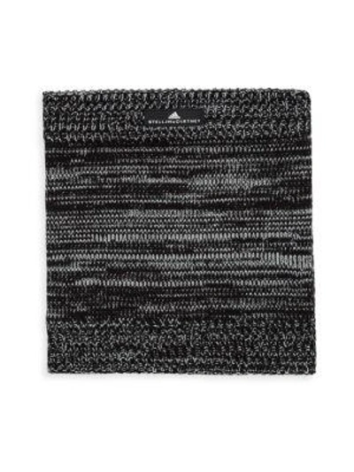 Adidas By Stella Mccartney Ess Rib-knit Neckwarmer In Black Grey