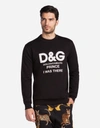 Dolce & Gabbana Prince Branded Sweatshirt In Black