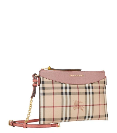 Shop Burberry Peyton Cross Body Clutch Bag In Pink