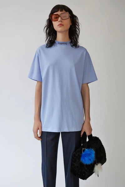 Shop Acne Studios Gojina Dyed Oxford Blue