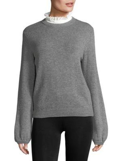 Joie Affie Wool & Cashmere Sweater In Medium Heather Gray