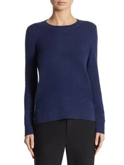 Shop Saks Fifth Avenue Collection Cashmere Roundneck Sweater In Nightfall