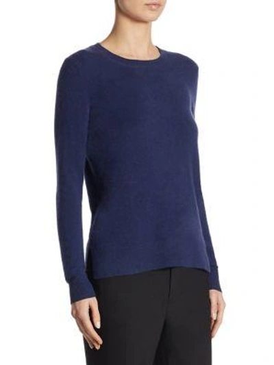 Shop Saks Fifth Avenue Collection Cashmere Roundneck Sweater In Nightfall