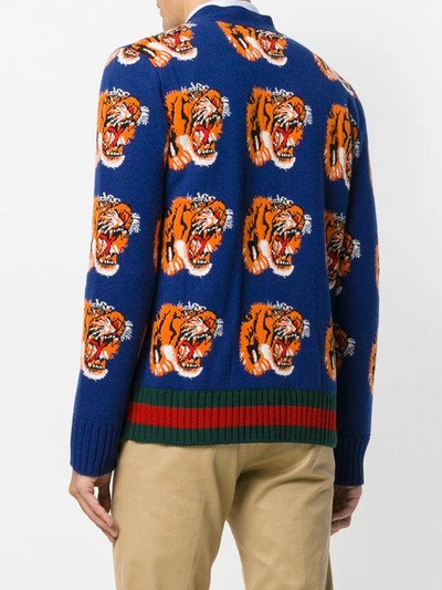 Shop Gucci Tiger Cardigan