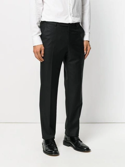 Shop Ermenegildo Zegna Skinny Trousers - Black